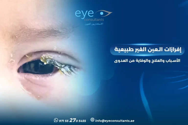 إفرازات العين الغير طبيعية